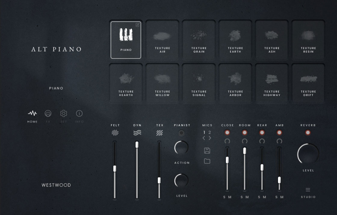 Kontakt User Interface for Alt Piano