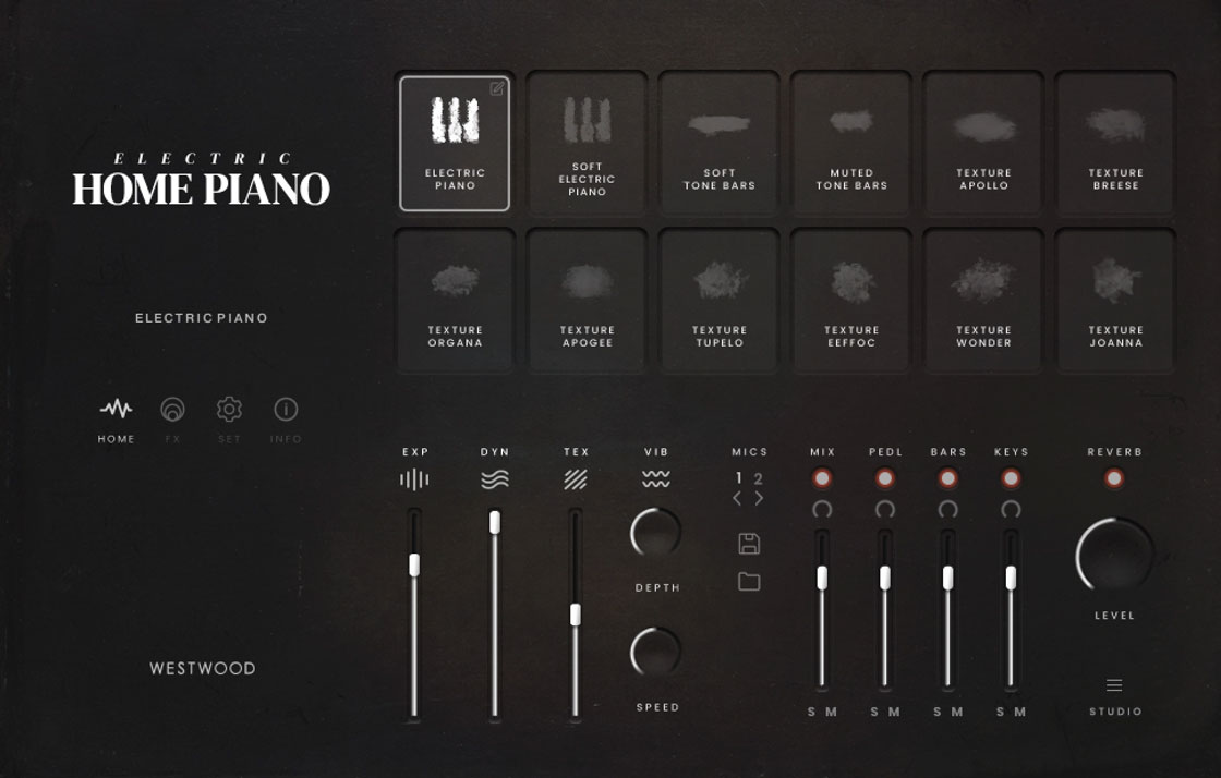 Kontakt User Interface for Electric Home Piano