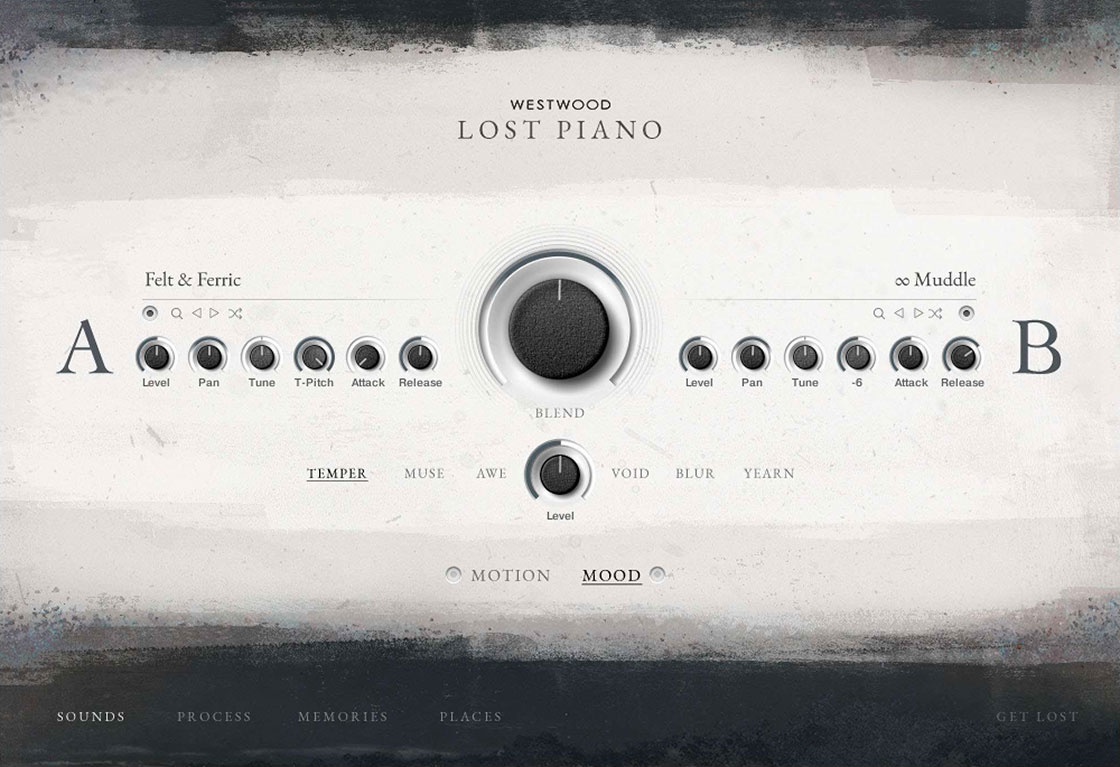 Kontakt User Interface for Lost Piano