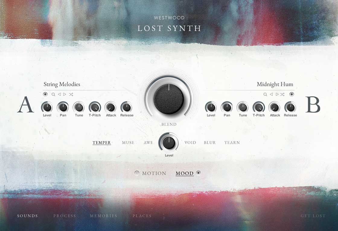 Kontakt User Interface for LOST SYNTH