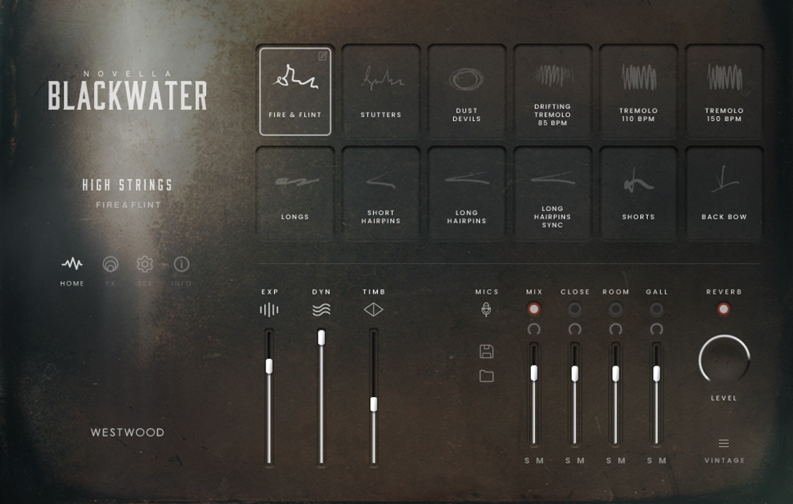 Kontakt User Interface for Novella Blackwater