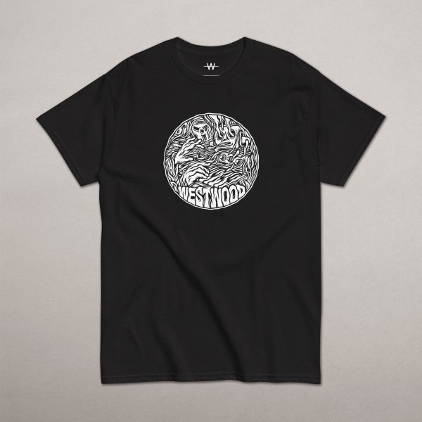 Out Of The Woodwork (White) T-Shirt - Black